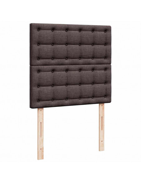 Struttura Letto Pouf con Materassi 200x200 cm in Tessuto