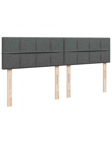 Struttura Letto Pouf con Materassi 200x200 cm in Tessuto