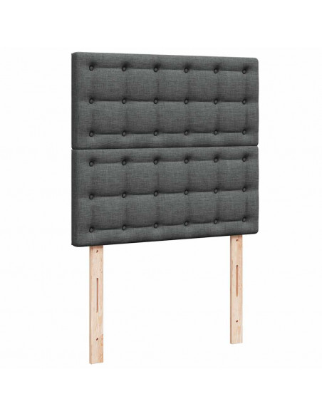 Struttura Letto Pouf con Materassi 200x200 cm in Tessuto