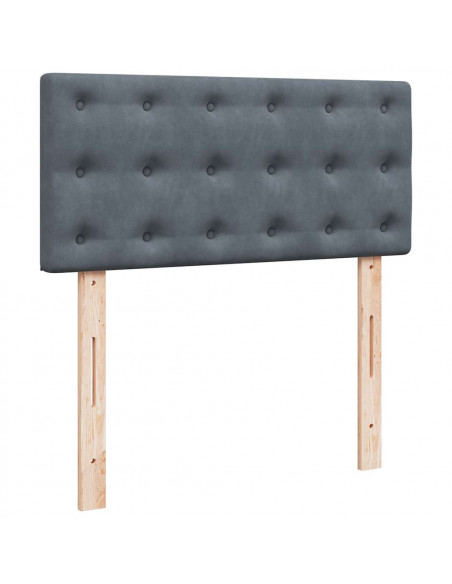 Struttura Letto Pouf con Materassi 200x200 cm Velluto