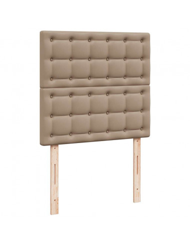 Struttura Letto Pouf con Materassi 200x200cm Similpelle