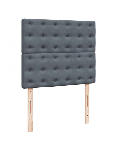 Struttura Letto Pouf con Materassi 80x200 cm Velluto