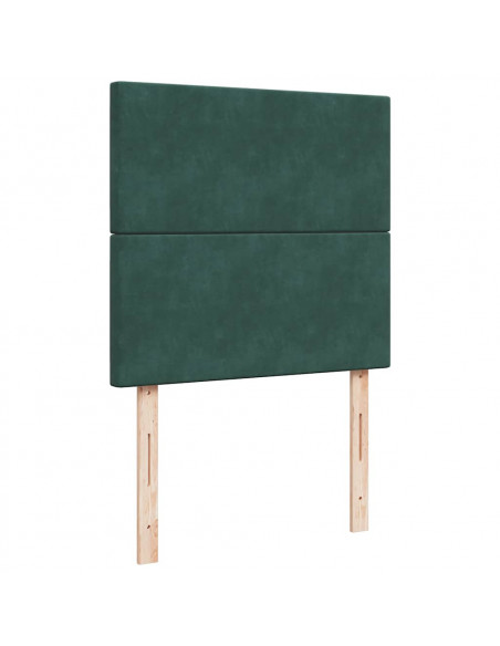 Struttura Letto Pouf con Materassi 90x190 cm in Velluto