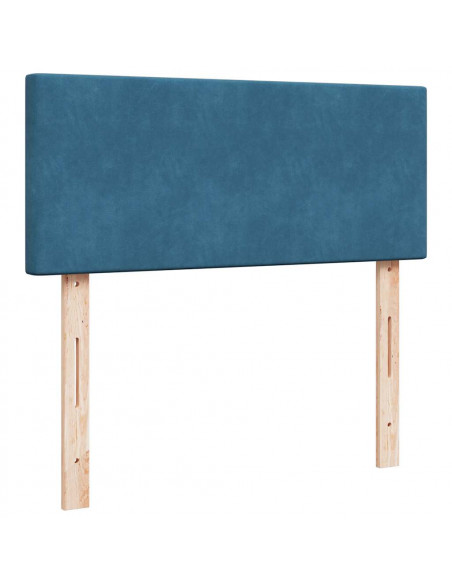 Struttura Letto Pouf con Materasso 120x190 cm Velluto
