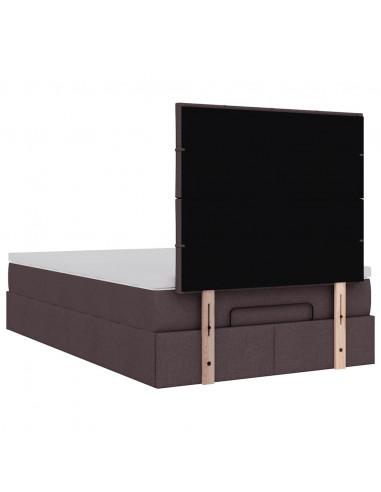 Struttura Letto Pouf con Materasso 120x200 cm in Tessuto