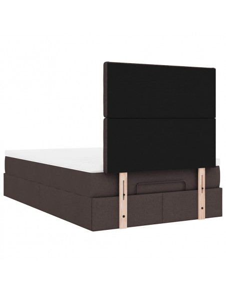 Struttura Letto Pouf con Materasso 120x200 cm in Tessuto