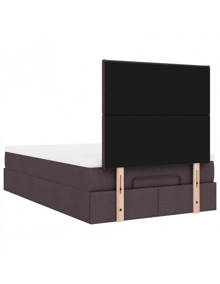Struttura Letto Pouf con Materasso 120x200 cm in Tessuto
