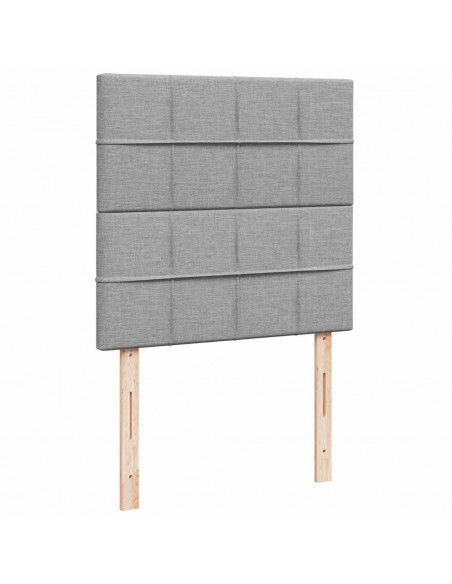 Struttura Letto Pouf con Materasso 100x200 cm in Tessuto