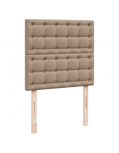 Struttura Letto Pouf con Materasso 100x200 cm Similpelle