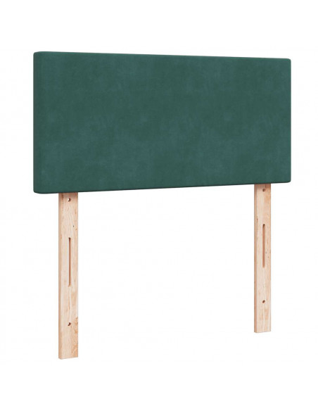 Struttura Letto Pouf con Materasso 100x200 cm Velluto