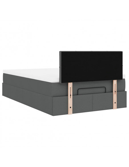 Struttura Letto Pouf con Materasso 120x200 cm in Tessuto