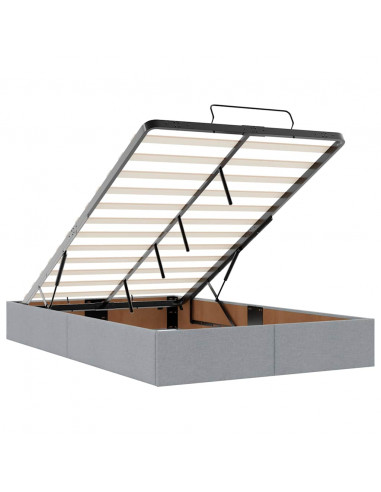 Struttura Letto Pouf con Materasso 120x200 cm in Tessuto