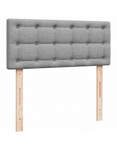 Struttura Letto Pouf con Materasso 120x200 cm in Tessuto