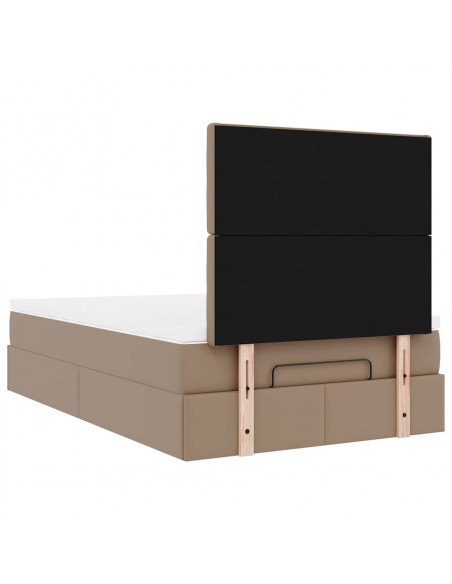 Struttura Letto Pouf con Materasso 120x200 cm Similpelle