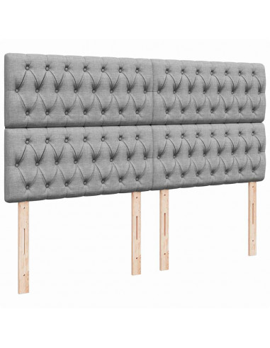 Struttura Letto Pouf con Materasso 180x200 cm in Tessuto