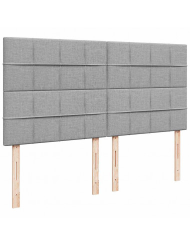 Struttura Letto Pouf con Materasso 180x200 cm in Tessuto