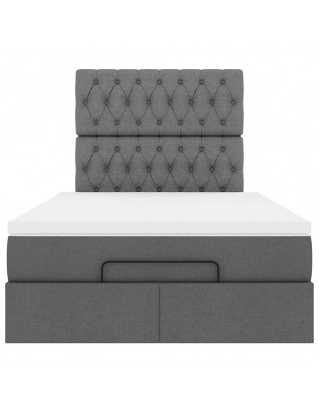Struttura Letto Pouf con Materasso 80x200 cm in Tessuto
