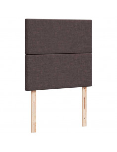 Struttura Letto Pouf con Materasso 90x190 cm in Tessuto 2