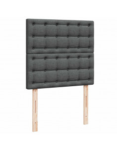 Struttura Letto Pouf con Materasso 90x190 cm in Tessuto 2