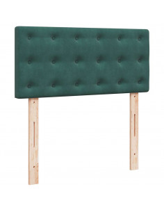 Struttura Letto Pouf con Materasso 90x190 cm in Velluto 2