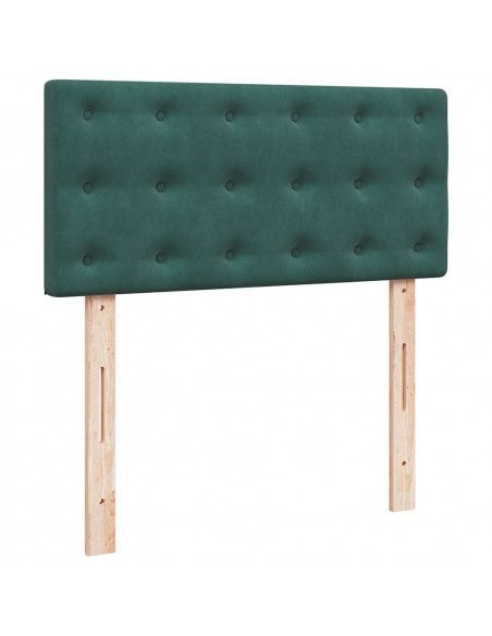 Struttura Letto Pouf con Materasso 90x190 cm in Velluto