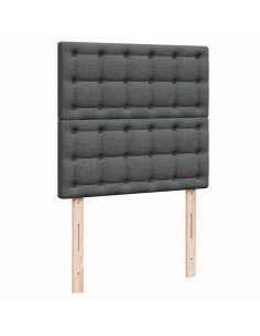 Struttura Letto Pouf con Materasso 90x200 cm in Tessuto