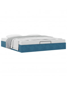 Struttura Letto Pouf senza Materasso 180x200 cm in Velluto