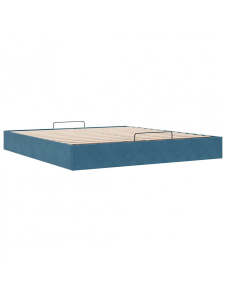 Struttura Letto Pouf senza Materasso 180x200 cm in Velluto