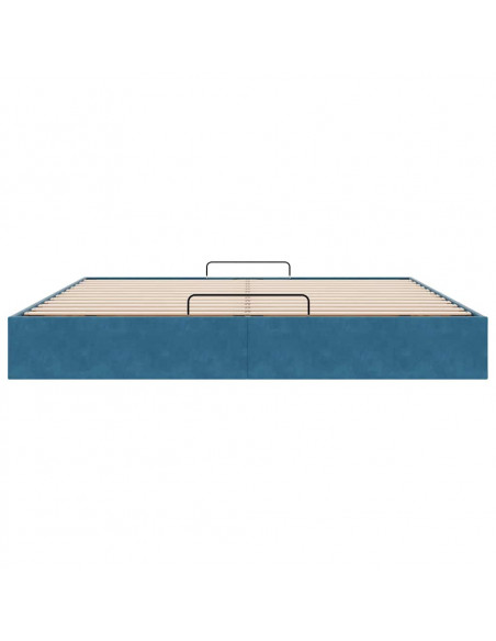 Struttura Letto Pouf senza Materasso 180x200 cm in Velluto