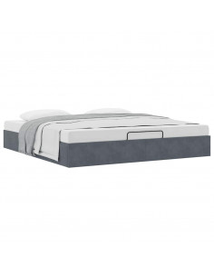 Struttura Letto Pouf senza Materasso 180x200 cm in Velluto