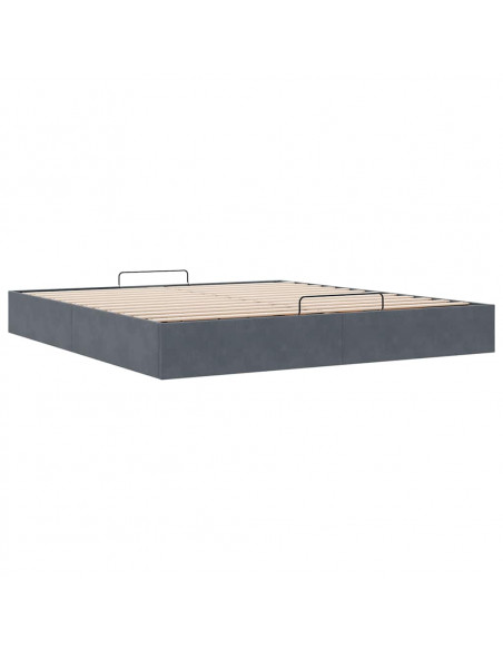 Struttura Letto Pouf senza Materasso 180x200 cm in Velluto