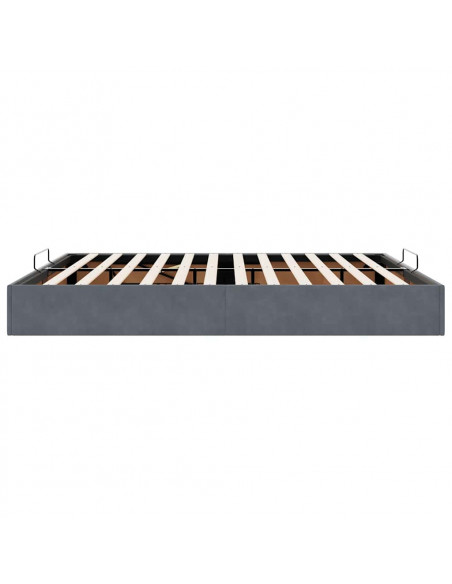 Struttura Letto Pouf senza Materasso 180x200 cm in Velluto