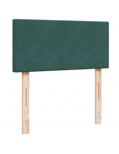 Struttura Letto Pouf con Materasso 90x200 cm in Velluto