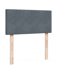 Struttura Letto Pouf con Materasso 90x200 cm in Velluto