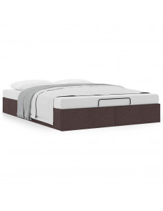 Struttura Letto Pouf senza Materasso 140x190 cm in Tessuto