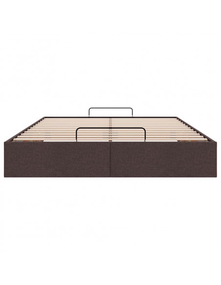 Struttura Letto Pouf senza Materasso 140x190 cm in Tessuto
