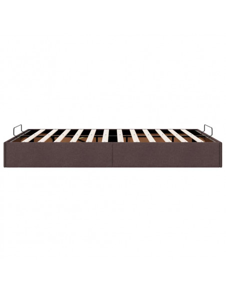 Struttura Letto Pouf senza Materasso 140x190 cm in Tessuto