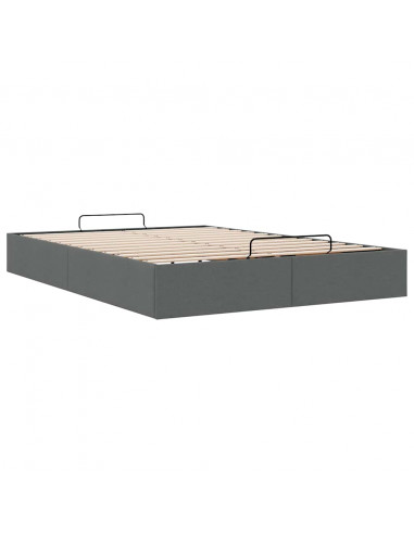 Struttura Letto Pouf senza Materasso 140x190 cm in Tessuto