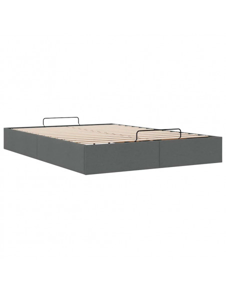 Struttura Letto Pouf senza Materasso 140x190 cm in Tessuto