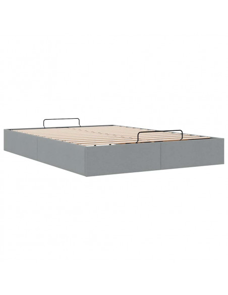 Struttura Letto Pouf senza Materasso 140x200 cm in Tessuto