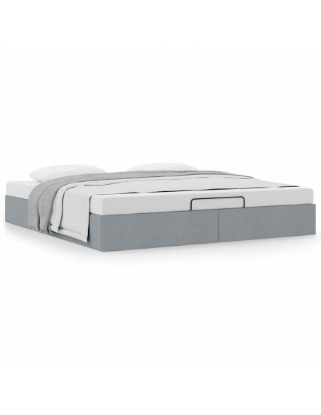 Struttura Letto Pouf senza Materasso 160x200 cm in Tessuto