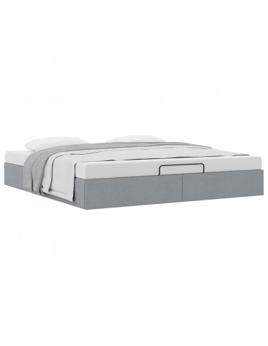 Struttura Letto Pouf senza Materasso 160x200 cm in Tessuto