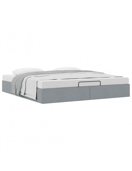 Struttura Letto Pouf senza Materasso 160x200 cm in Tessuto