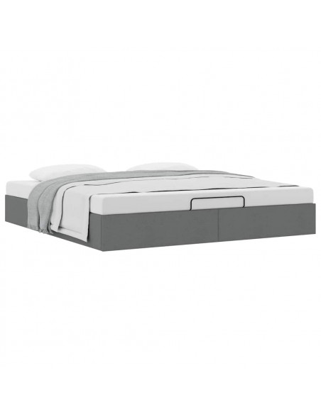 Struttura Letto Pouf senza Materasso 160x200 cm in Tessuto