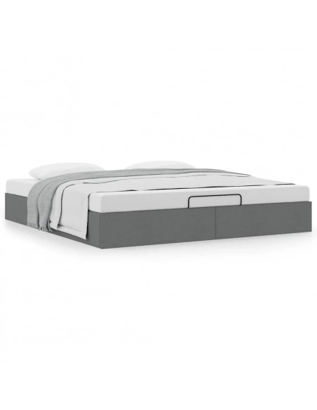 Struttura Letto Pouf senza Materasso 180x200 cm in Tessuto