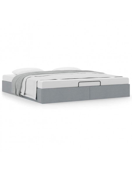 Struttura Letto Pouf senza Materasso 180x200 cm in Tessuto
