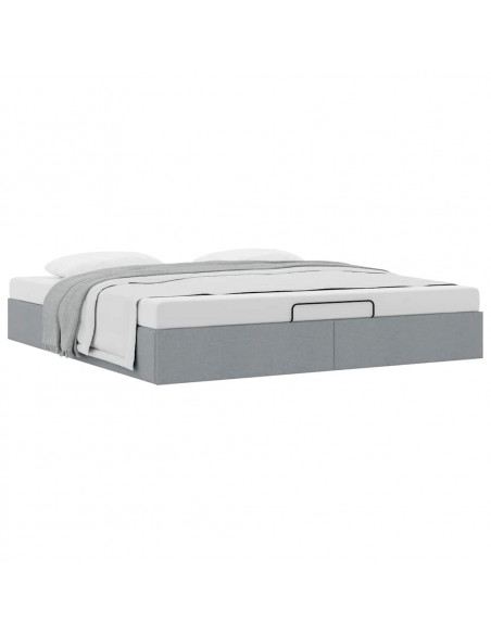 Struttura Letto Pouf senza Materasso 180x200 cm in Tessuto