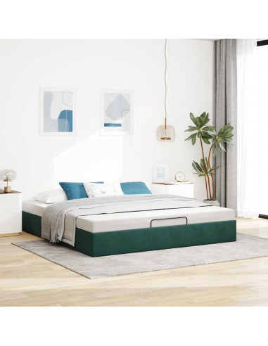 Struttura Letto Pouf senza Materasso 180x200 cm in Velluto