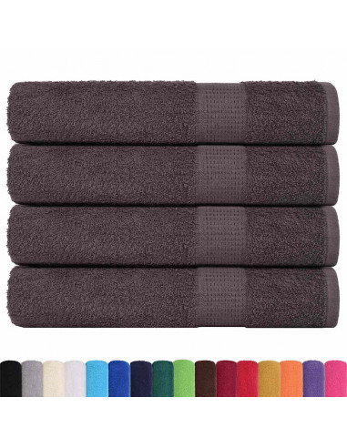 Asciugamani per Sauna 4 pz 80x200 cm 360 g/m² 100% Cotone