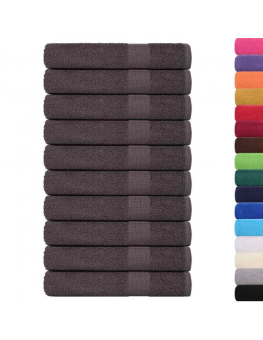 Asciugamani per Sauna 10 pz 80x200 cm 360 g/m² 100% Cotone